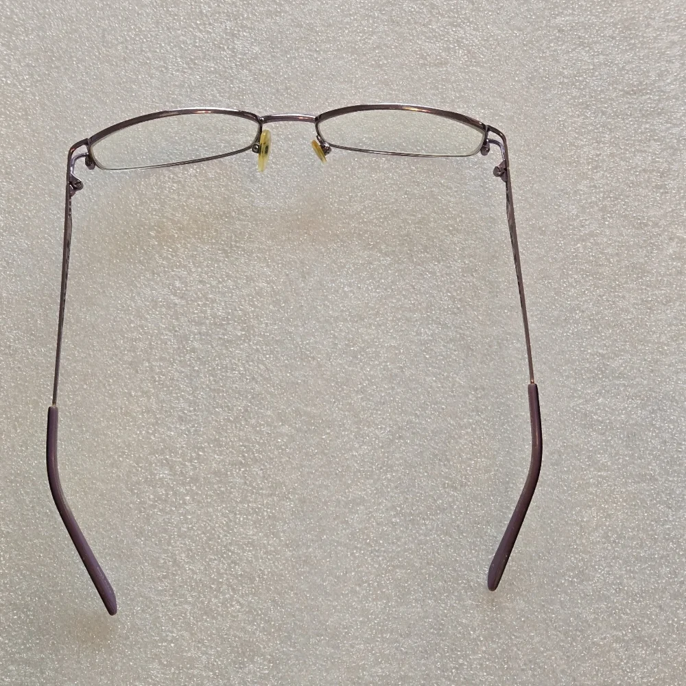 Stylish Women’s Purple Metal Eyeglass Frames with Decorarive Stones